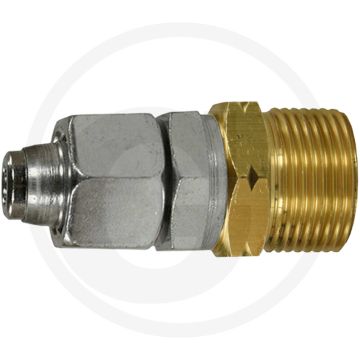 Slangadapter 12L, M18 x 1,5 binnendraad, M21 x 1,5 buitendraad