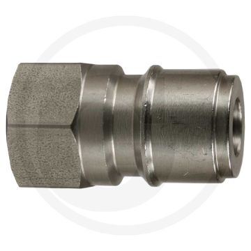 Hogedruksteeknippel - Roestvrijstaal, 250 bar, 38 mm