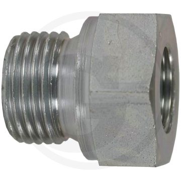 Verloopsokken Verzinkt staal, 24mm lengte, 500 bar
