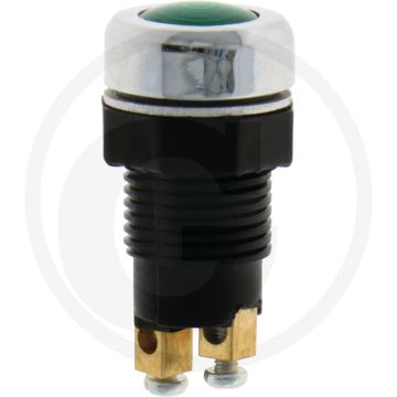 Controlelampje Aluminium ring, groen