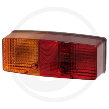 Achterlicht 12V21WK P21W Rechts 158x51x64mm E1 53253
