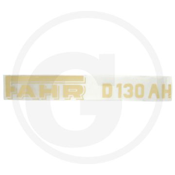 Embleem Typeplaatje Fahr D 130 AH