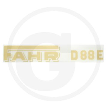 Embleem Typeplaatje Fahr D 88 E