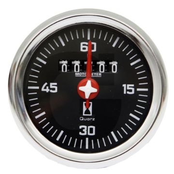 Bedrijfsurenteller (12V - 24V Inbouwmaat: Ø 60 mm)