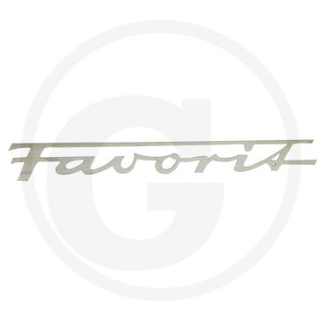 Embleem (Favorit Uitvoering ronde motorkap)