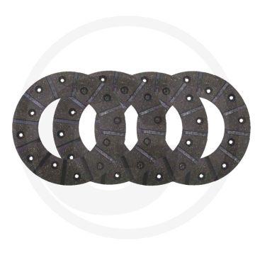 Remvoering (voor voetrem ;Ø: 165 mm ;4 stuks ;met klinknagels)