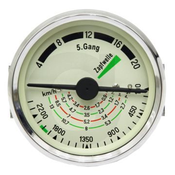 Tractormeter 80 mm inbouwmaat