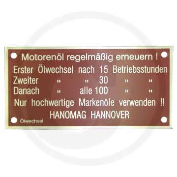 Motorblokplaatje (D 52/D 57, rood)