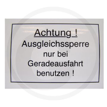 Achtung! Sperdifferentieel Rood