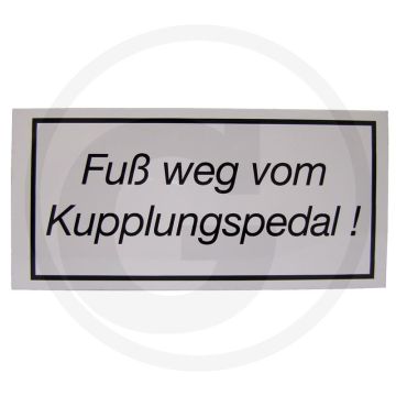 Fuß weg vom Kupplungspedal - Rood.