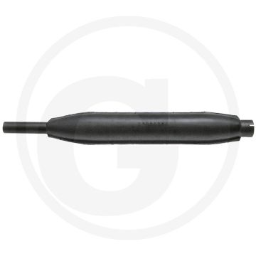 Uitlaatdemper (boven, inlaat: Ø: 58 mm, uitlaat: Ø: 38 mm lengte: 870 mm)