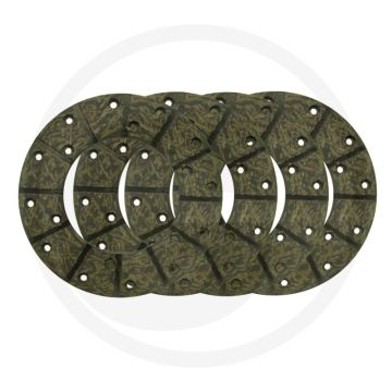 Remvoering (Voor voetrem ; Ø: 178 mm ; 4 stuks ; met klinknagels)