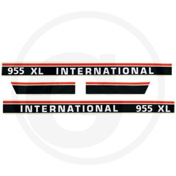 Transferset (zwart - wit - rood)
