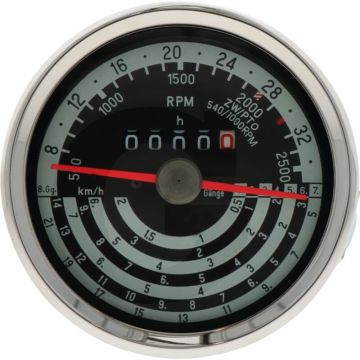 Tractormeter (Draairichting recht: 32 km/h)