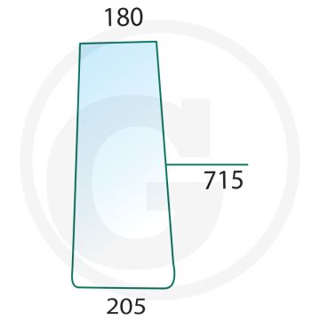Zijruit helder - Trac 1100, 1300, 1400, 1500, 1600, 1800