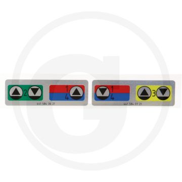 Sticker - Trekkertype: Trac 700, 800, 900, 1000, 1100