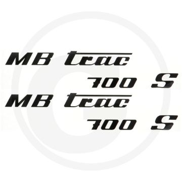 Transferset (Motorkap, MB Trac 700 S links en rechts, middenschakeling)