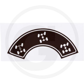 Sticker (4wd schakeling, bruin)