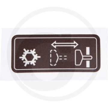 Sticker (Startpilot, bruin)