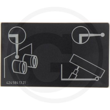 Sticker (Schakelschema laadbak)