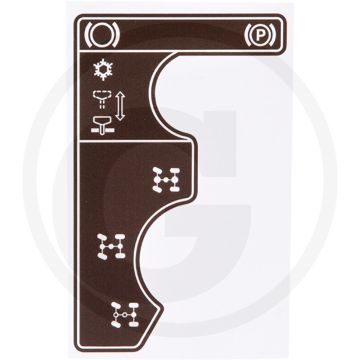 Sticker (handrem, Startpilot, 4wd, bruin)