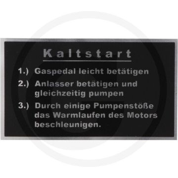Sticker (koudstart)