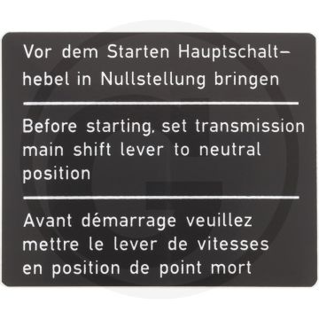 Sticker (Startprocedure)