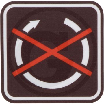 Sticker (motorstop)