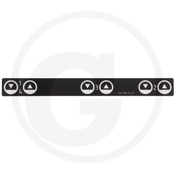 Sticker Trac 1100, 1300, 1500 - Hydrauliekaansluitingen achter