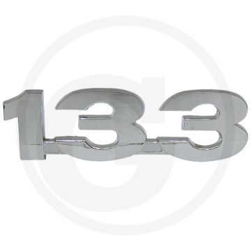 Embleem Chrom - voor Porsche Diesel