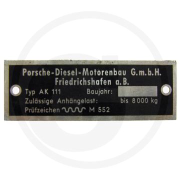 Typeplaatje Aanhangerkoppeling - Afb. nr. 5