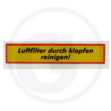Sticker (Luchtfilter)