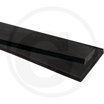Slijtstrip Rubber 1250x80x15mm 65° Shore - Slijtstrip voor sneeuwschuivers
