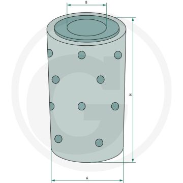 MANN FILTER Hydrauliekfilter - Buiten-Ø:80mm, Hoogte:329mm