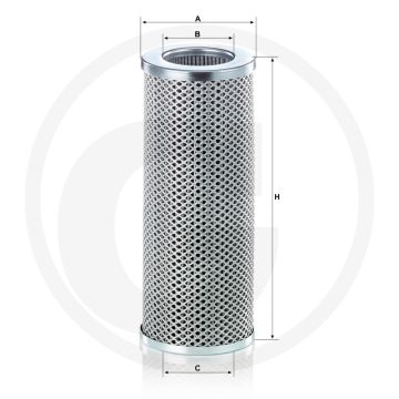 MANN FILTER Hydrauliekfilter HD10245 - Ø106x64mm - H260mm