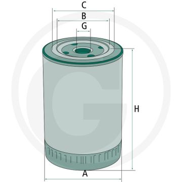 MANN FILTER Motoroliefilter W950/71 93x62x177mm