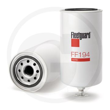 Fleetguard Brandstoffilter FF194 - Ø 93,47mm, Hoogte 196,09mm, Draad 1-14 UNS-2B