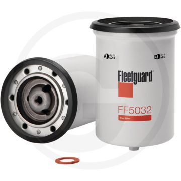 Fleetguard Brandstoffilter - Hoogte 121,95mm, Draad 7/16"-20 UNF-2B