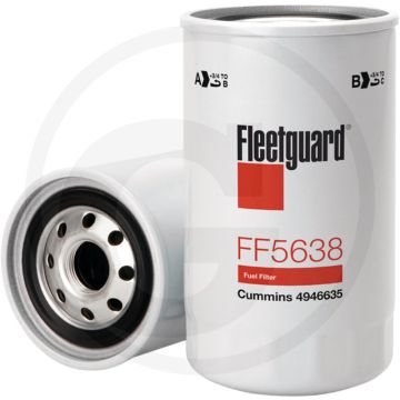 Fleetguard Brandstoffilter FF5638, Ø 80,3mm, Hoogte 148mm, Draad M22 x 1,5