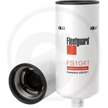 Fleetguard Brandstofvoorfilter FS1041, Ø118mm, Hoogte 294mm, M85 x 2 Draad