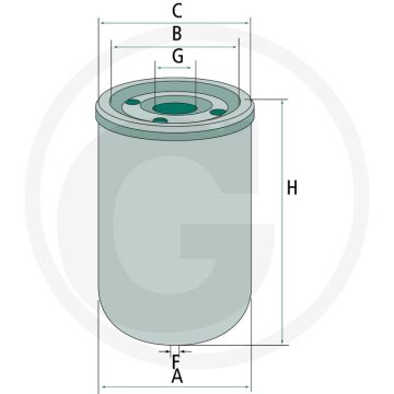 MANN FILTER Brandstoffilter - Ø 76mm, Hoogte 124mm, Draad M16 x 1.5