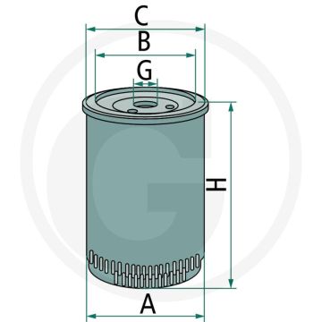MANN FILTER Brandstoffilter - Ø 76mm, Hoogte 124mm, Draad M16 x 1.5