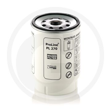 MANN FILTER Brandstoffilters - Diesel, Ø108mm, Hoogte 150mm, PL270X, Met afdichting