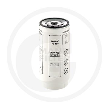 MANN FILTER Brandstoffilter PL420X, Ø108mm, H230mm, Diesel, Met afdichting