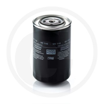 MANN FILTER Brandstoffilter WK1149, Diesel, Ø108mm, Hoogte 168mm, M16 x 1,5 Draad