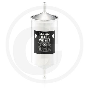 MANN FILTER Brandstoffilter WK613, Ø55mm, H138mm, Benzine