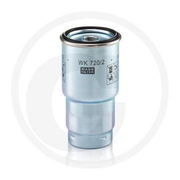 MANN FILTER Brandstoffilter WK720/2X, Diesel, 3/4-16 UNF, Ø 65mm, H 123mm
