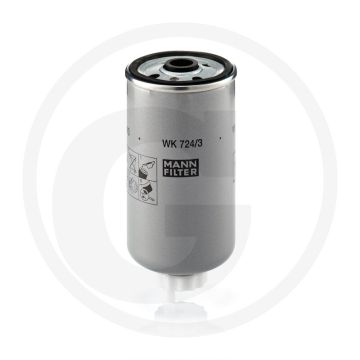 MANN FILTER Brandstoffilter - Diesel, Ø76mm, Hoogte 162mm, M16 x 1.5, MANN nr. WK724/3