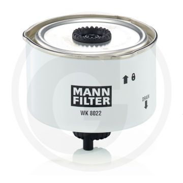 MANN FILTER Brandstoffilter - Diesel, Ø107mm, Hoogte 92mm, Met afdichting