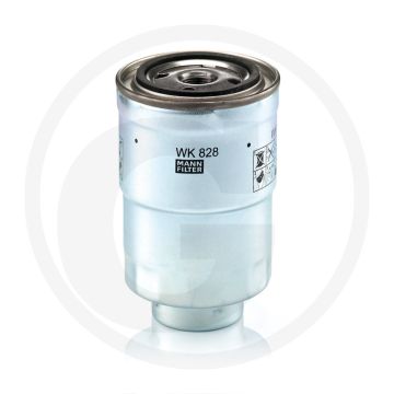 MANN FILTER Brandstoffilter WK828X, Diesel, Ø91mm, H140mm, 3/4-16 UNF Draad
